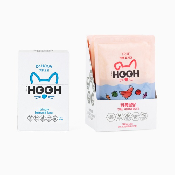 [영양세트] 펫후 Dr.HOOH 고양이 영양제 4종 (30개입) + 투게더 보양식 600g