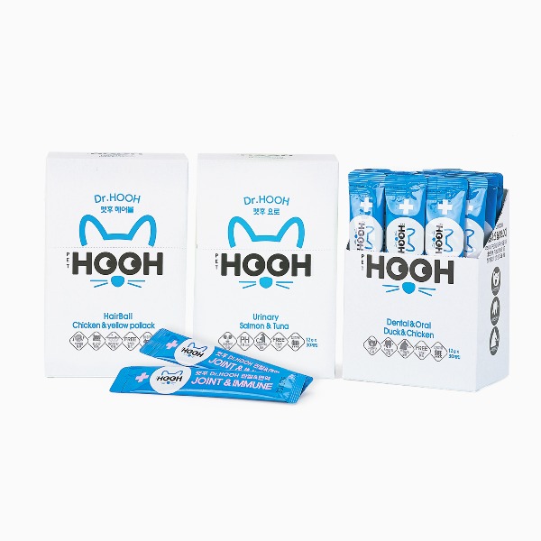 [정기배송] Dr.HOOH 캣 짜먹는 영양제 3박스 골라담기 (12g x 90스틱 / 3개월분)